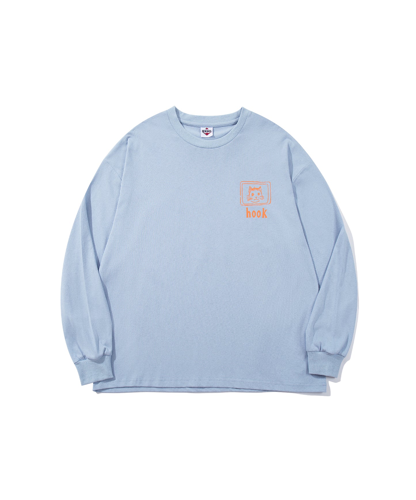 HOOK -original- ヴィンテージ風缶詰猫バックプリントTEE
