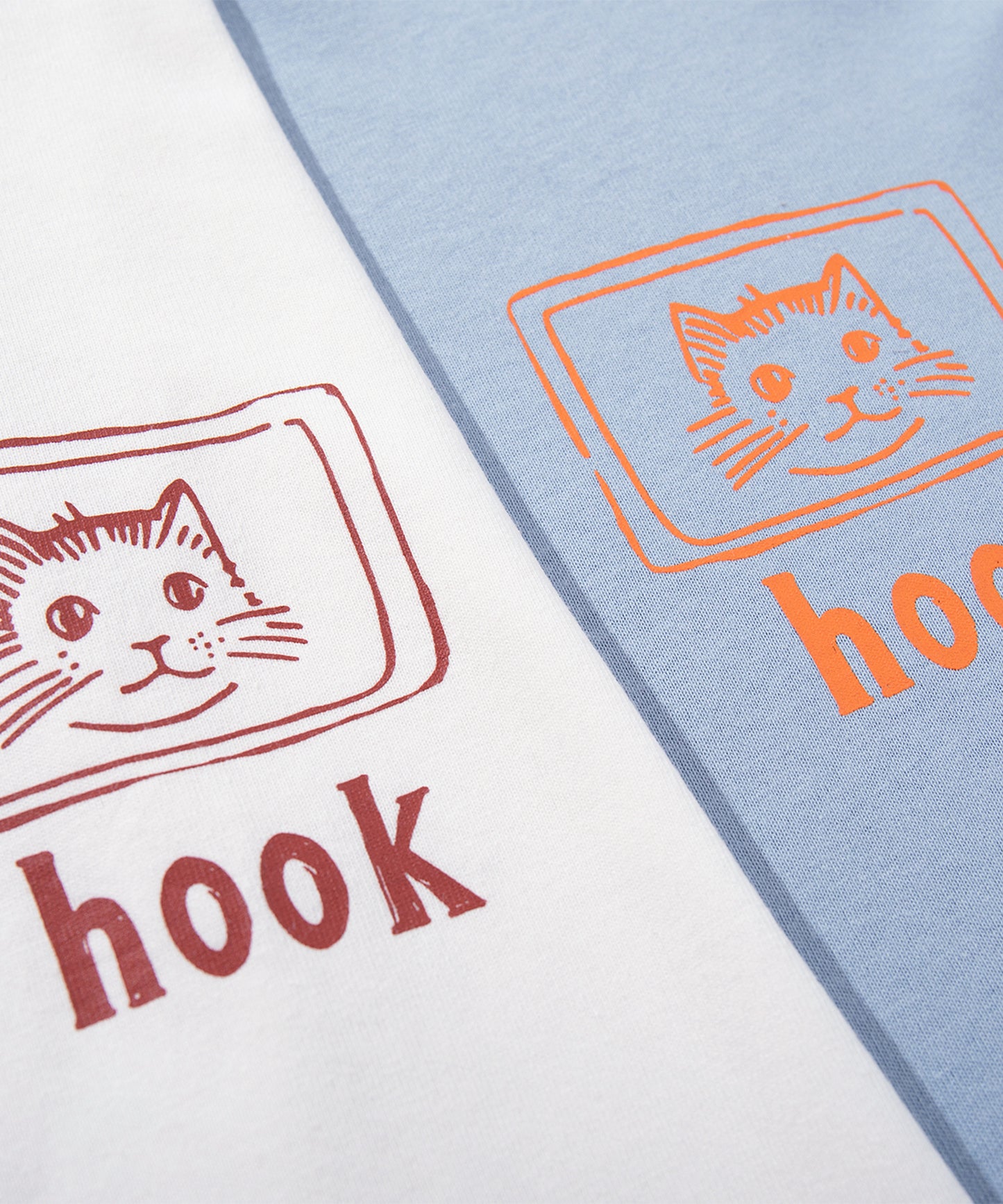 HOOK -original- ヴィンテージ風缶詰猫バックプリントTEE