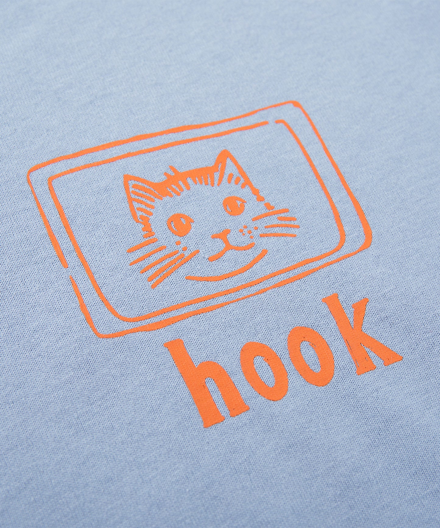 HOOK -original- ヴィンテージ風缶詰猫バックプリントTEE