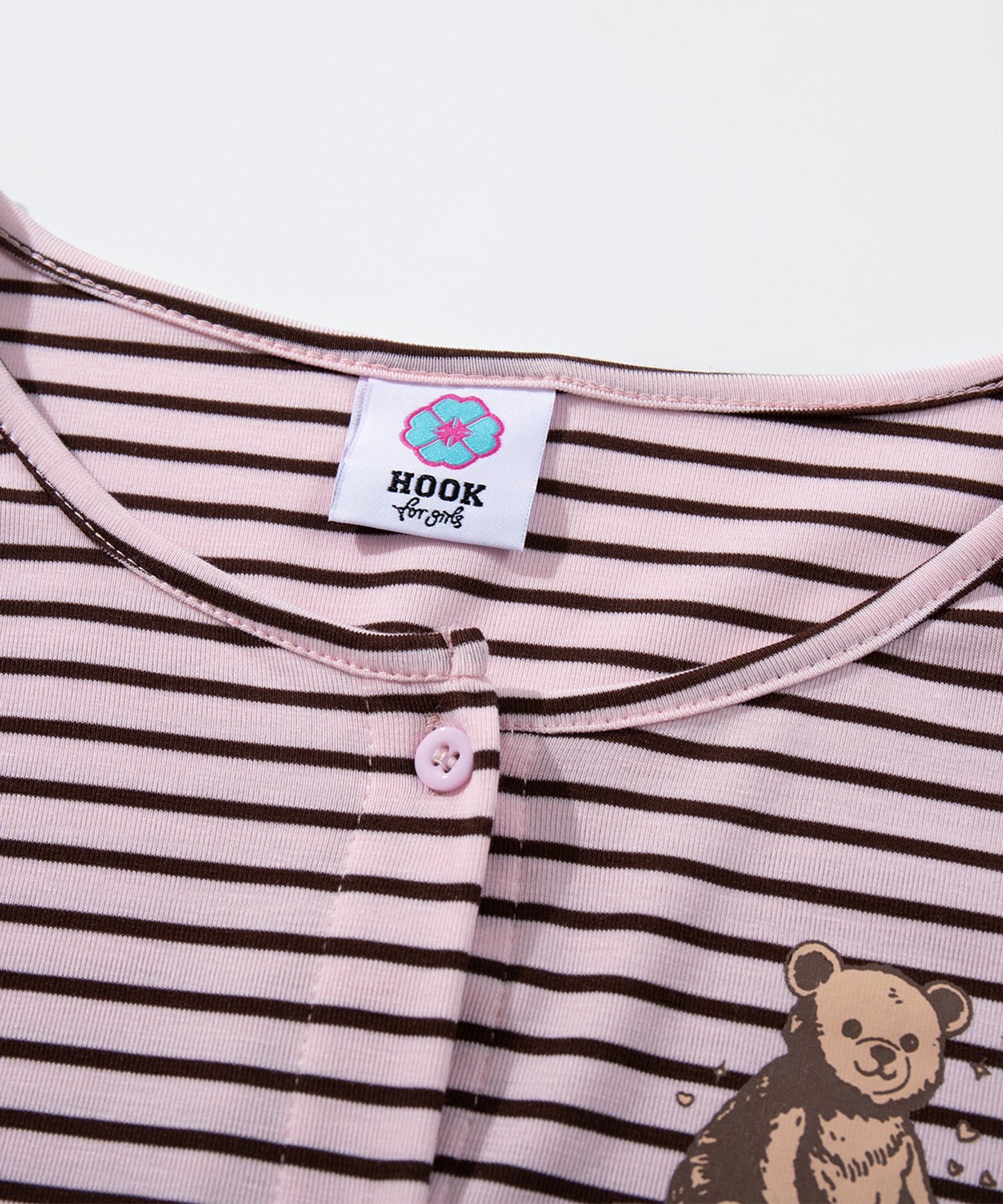 HOOK for girls -original- ペプラムワンポイントベア アンサンブル