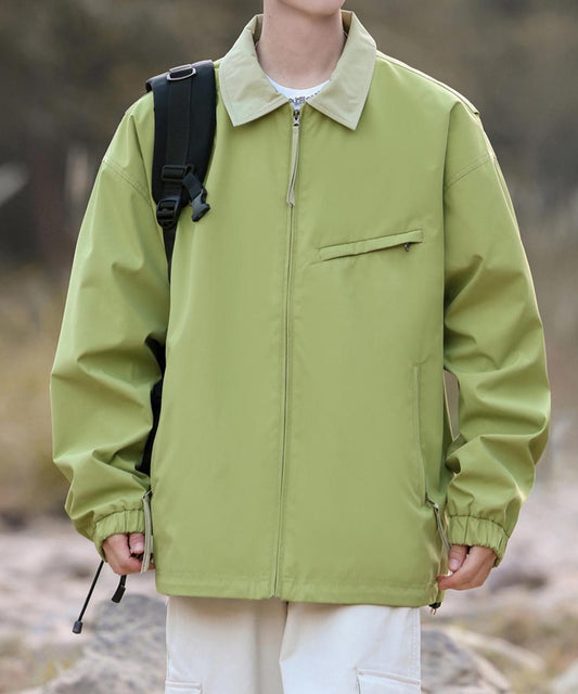 カラーブロックジップポケットジャケット