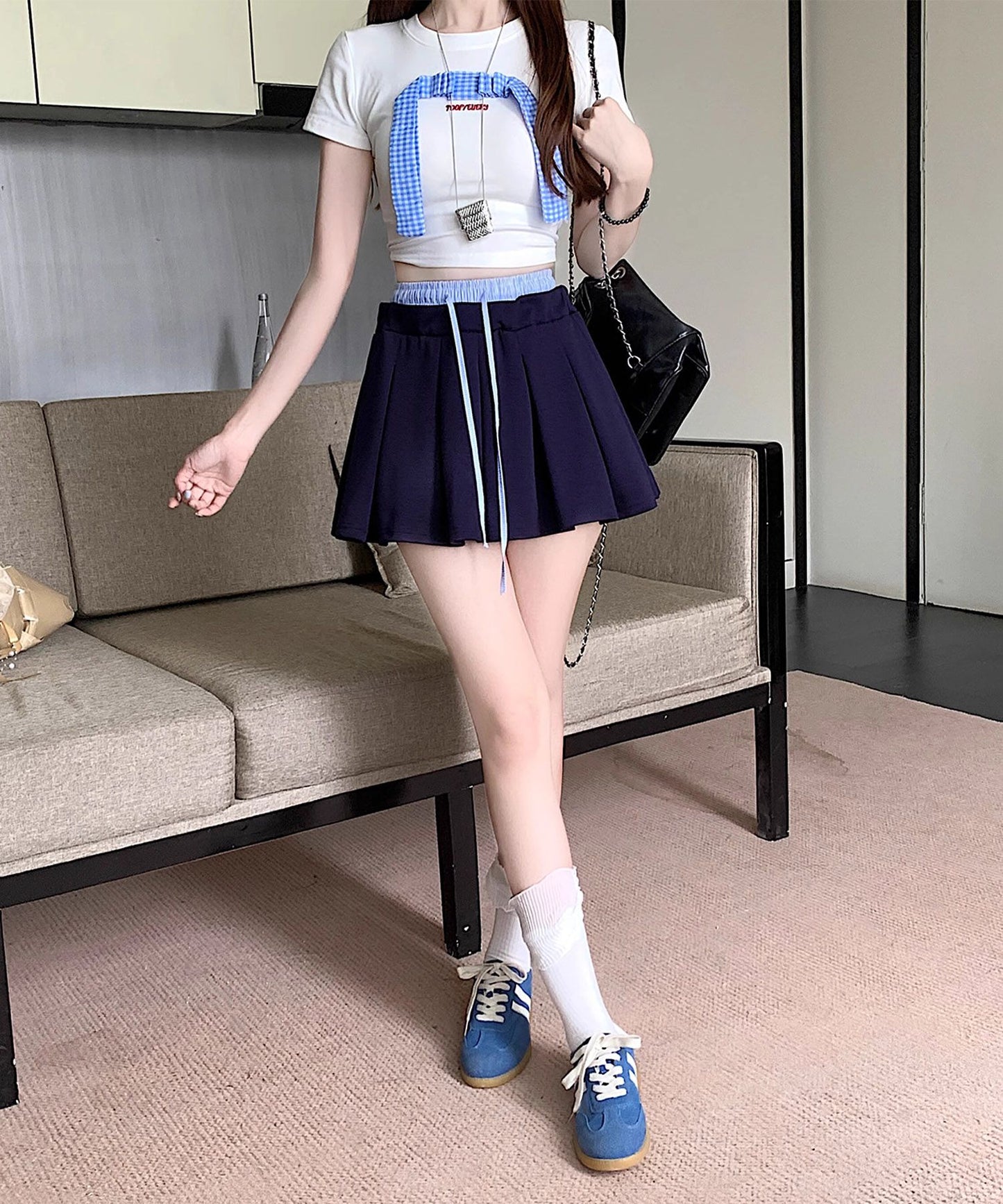 カジュアルプリーツスカート