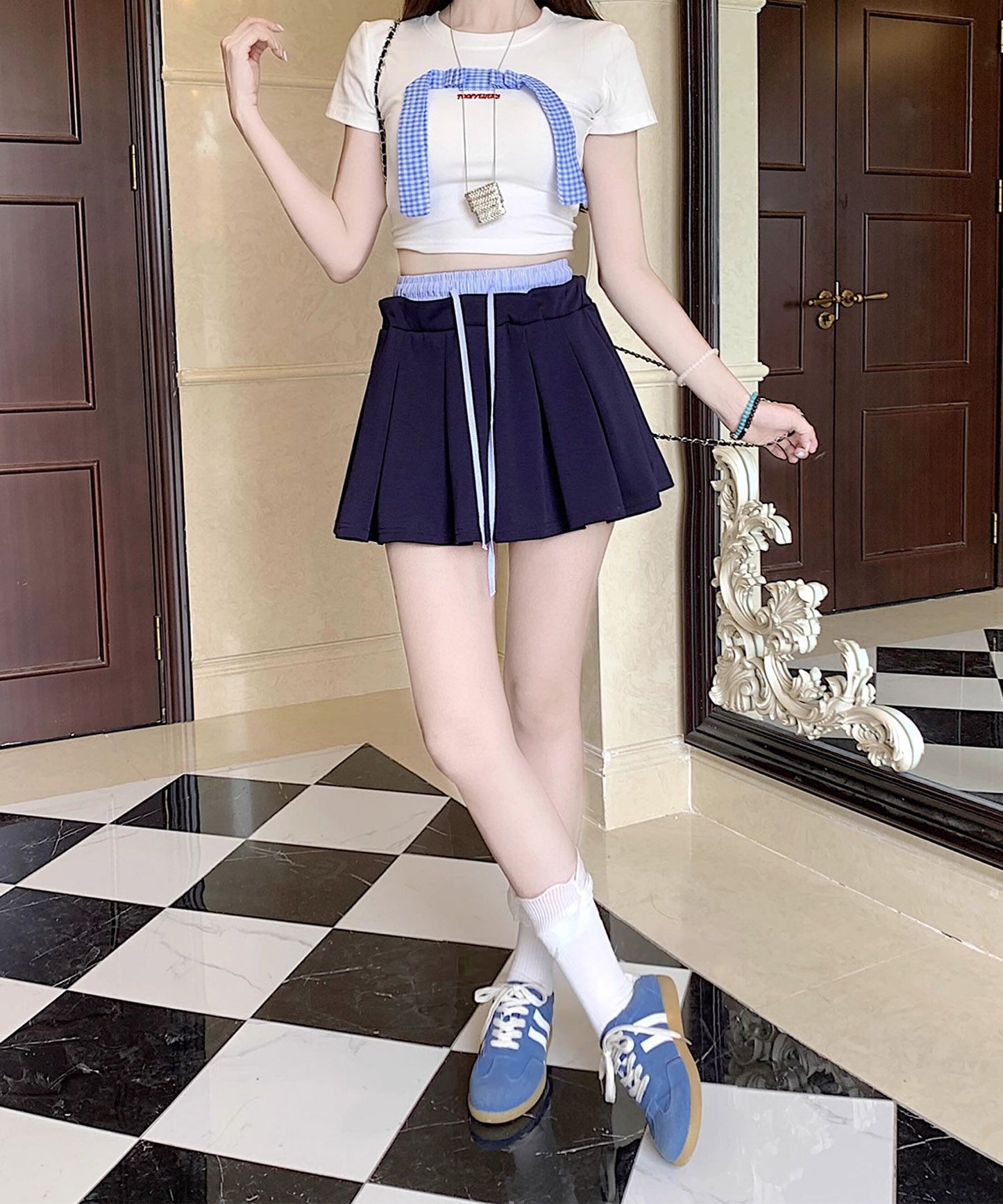カジュアルプリーツスカート