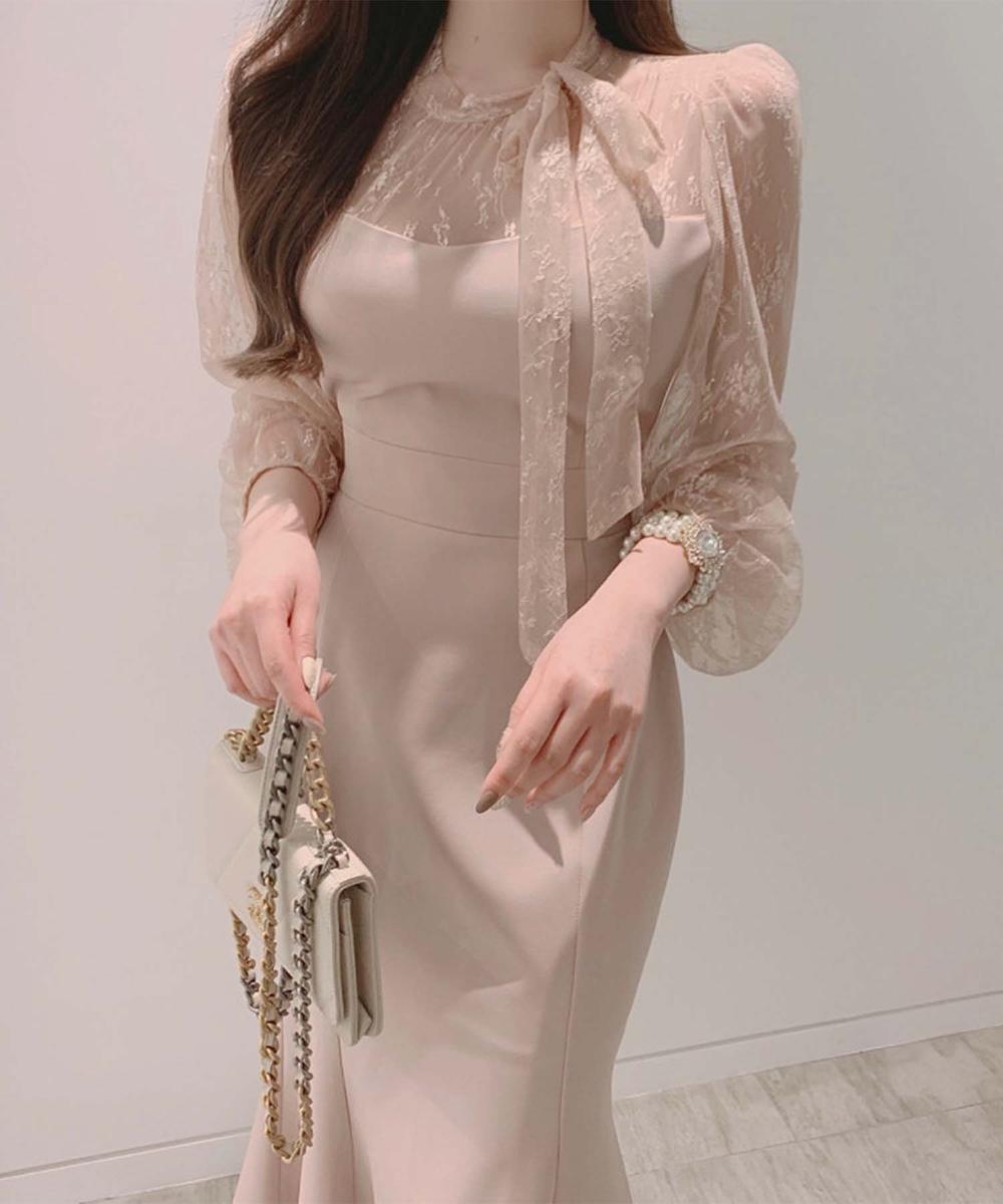 【Jasmine】シーアレースマーメイドロングワンピース