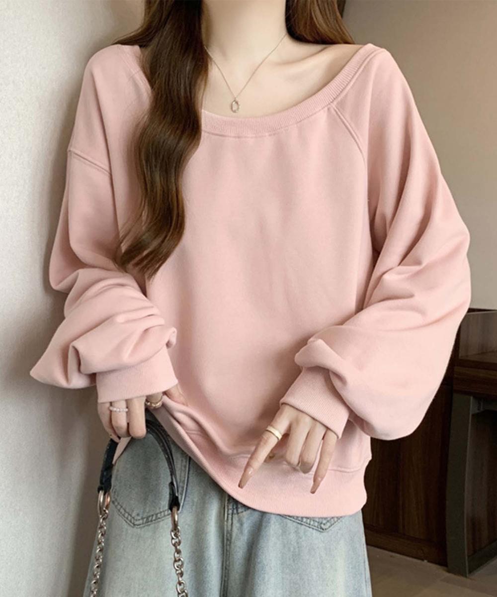 【Jasmine】2WAY肩見せスウェット