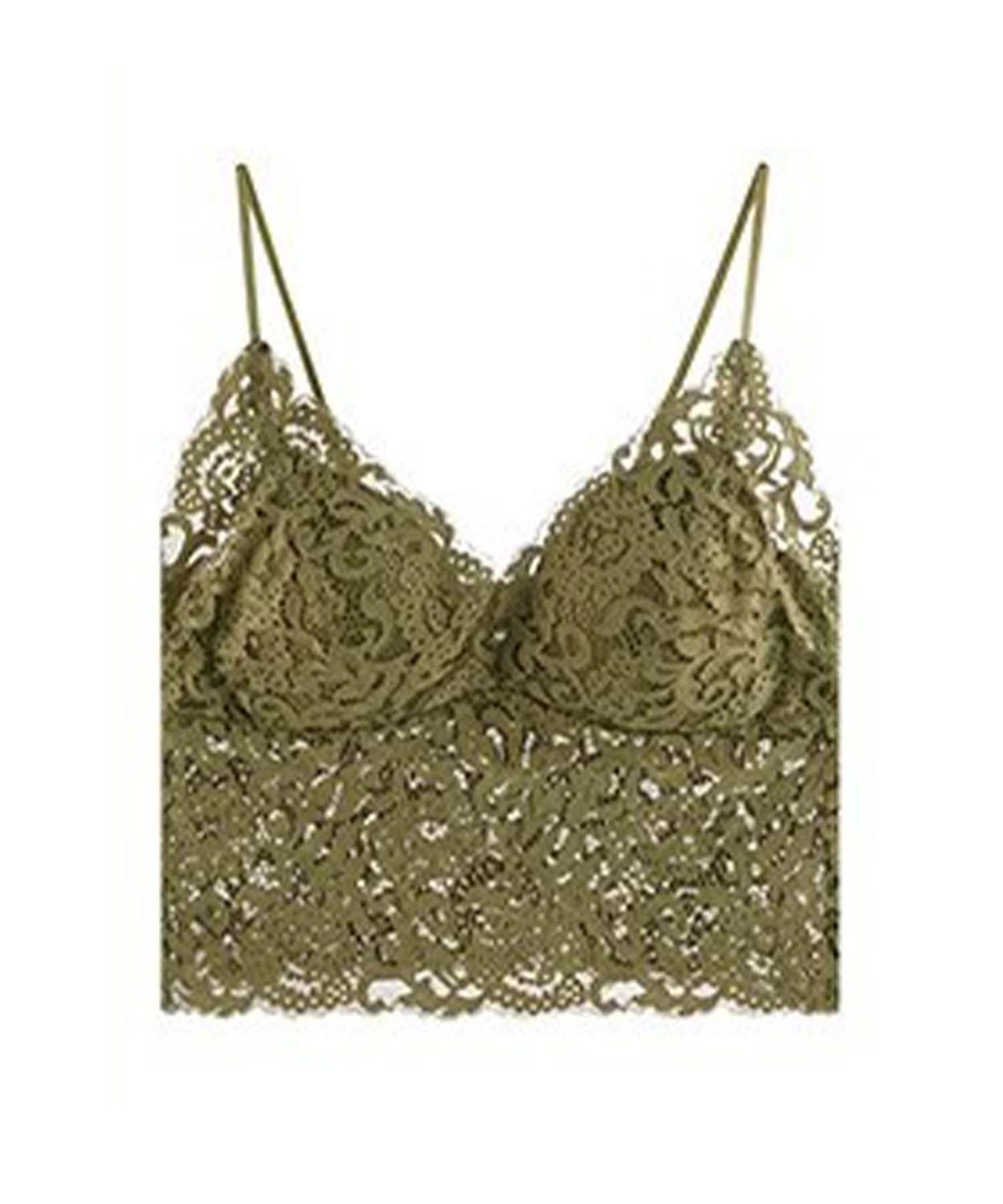 【Jasmine】レースキャミソールカップ付き