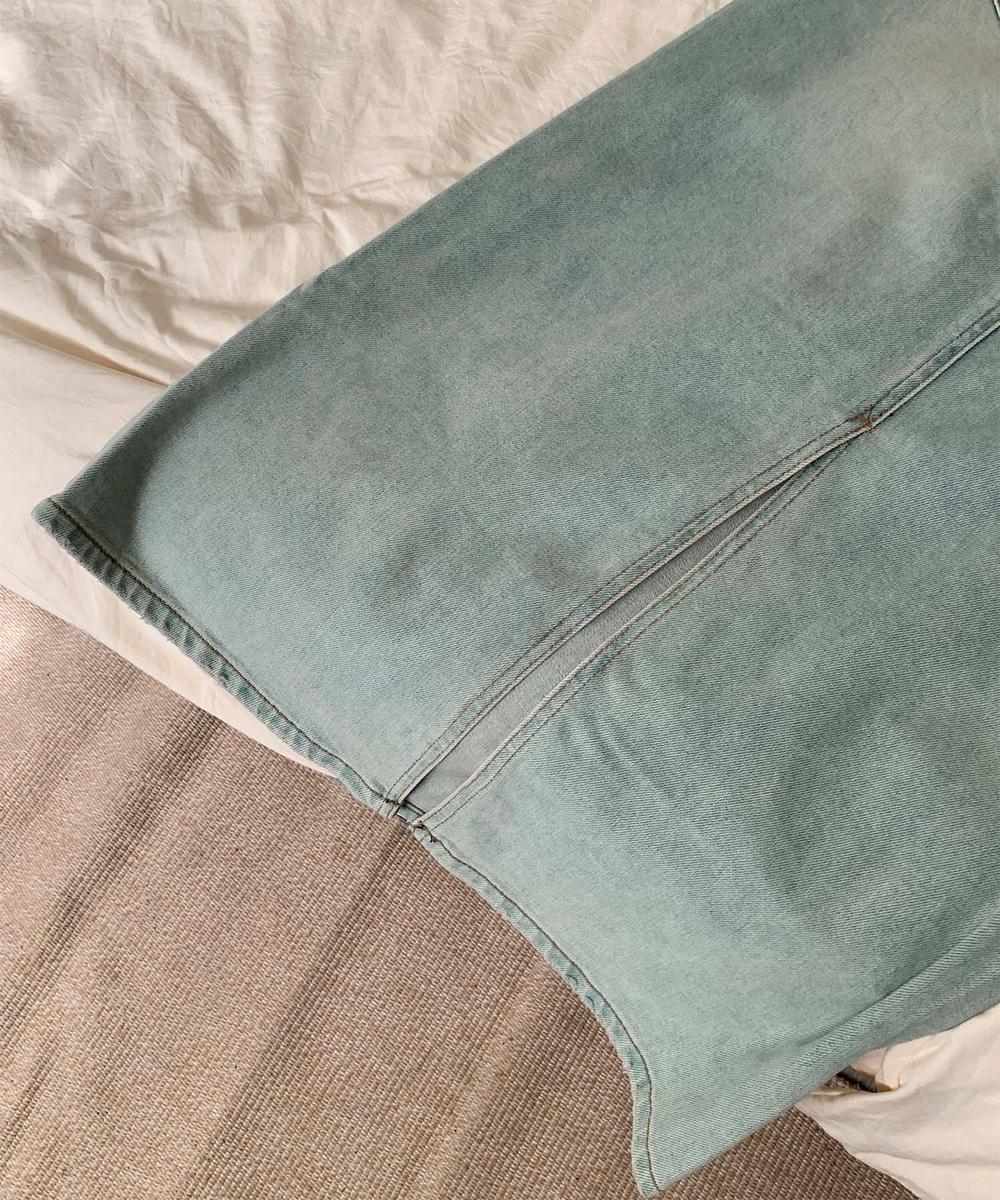 【aimoha】カジュアルデニムマキシスカート