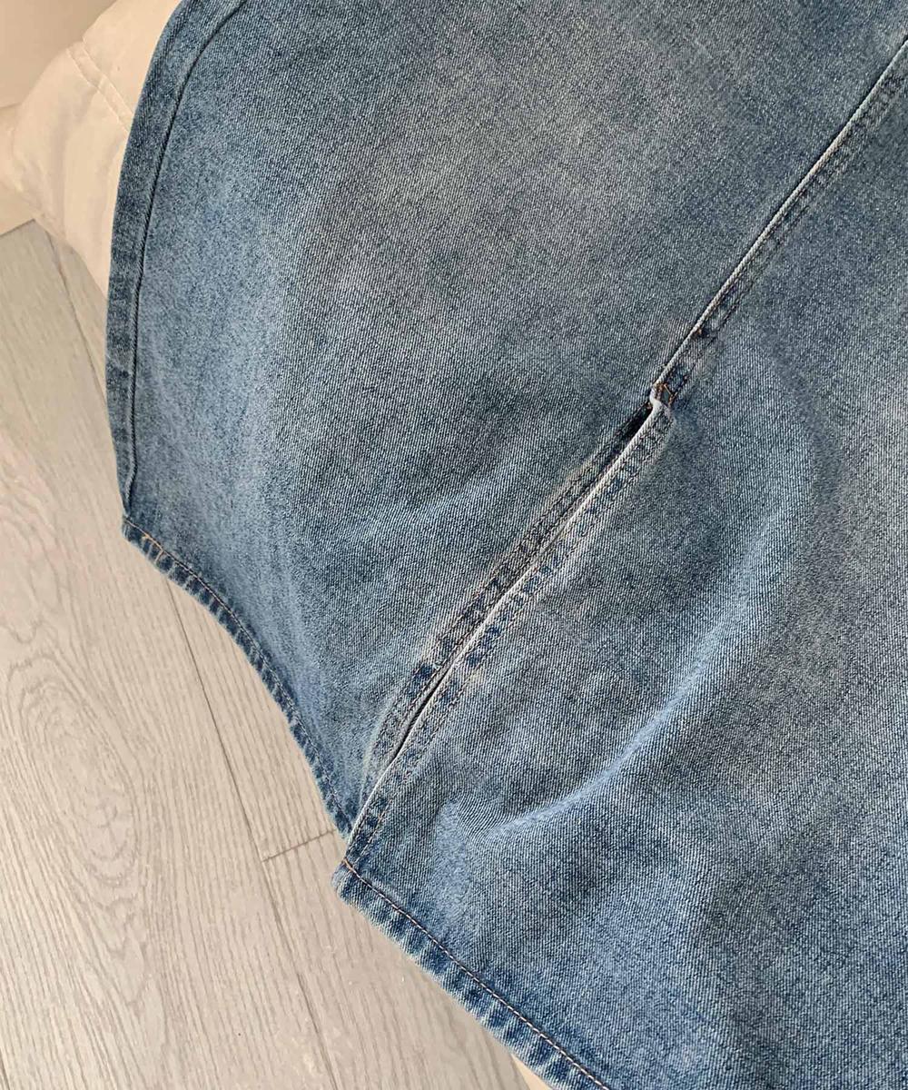 【aimoha】ハイウエストデニムスカート