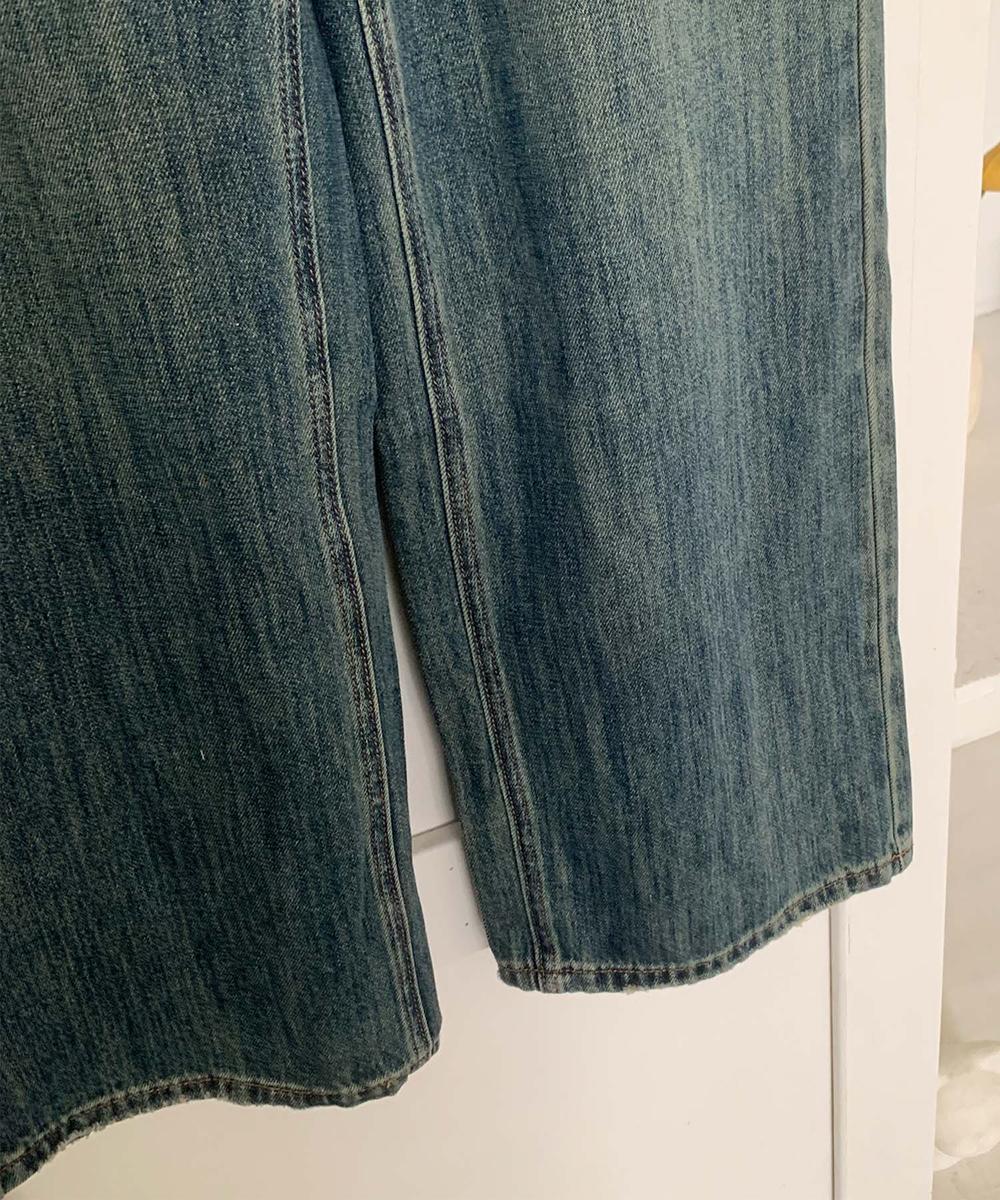 【aimoha】ストレートデニムパンツ