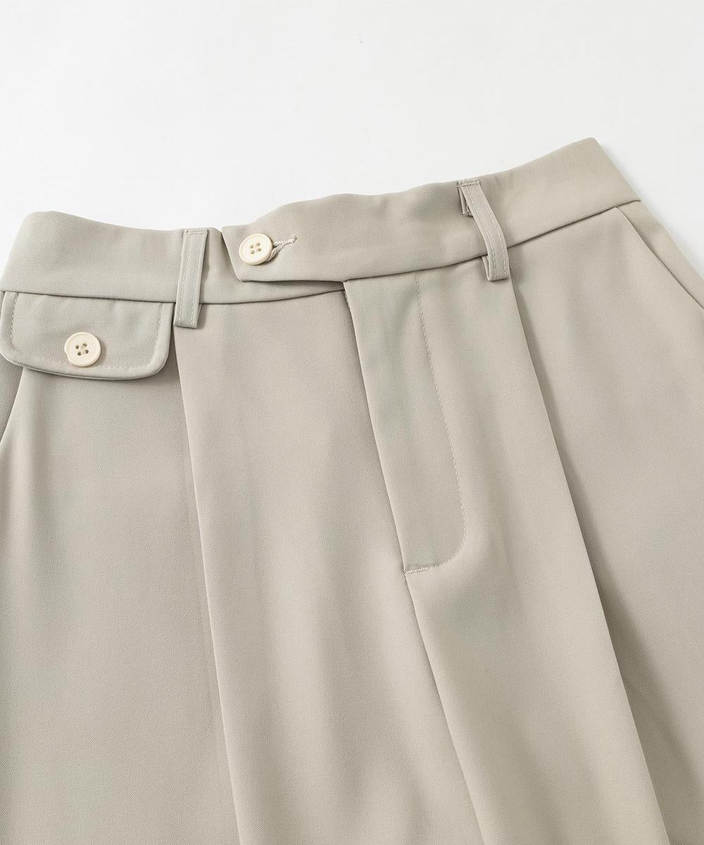 ワイドタックスラックスパンツ