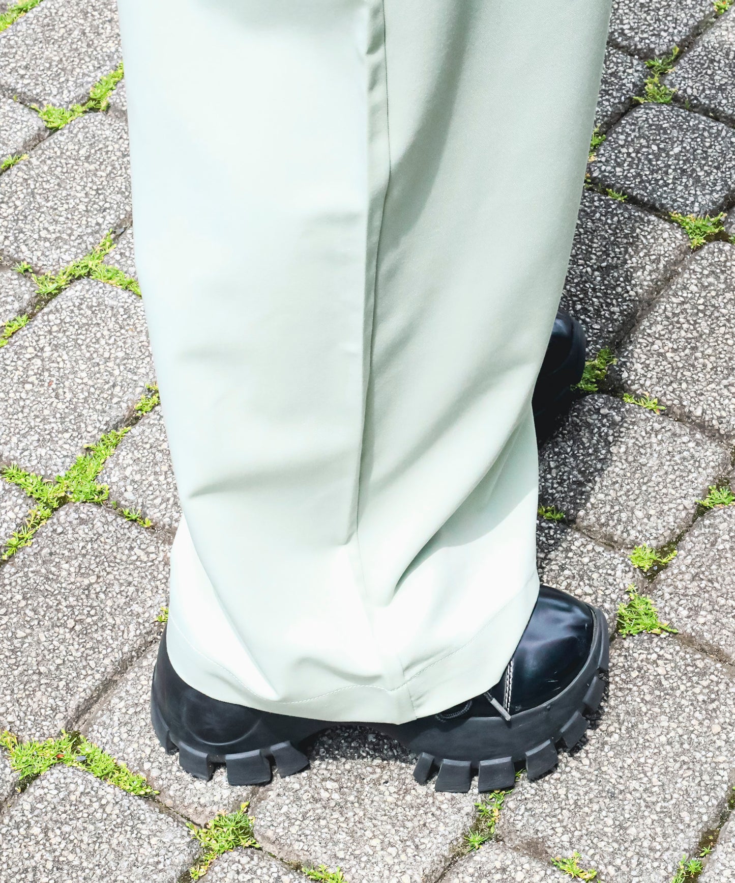 【aimohaオリジナル】2WAYハイウエストワイドパンツ