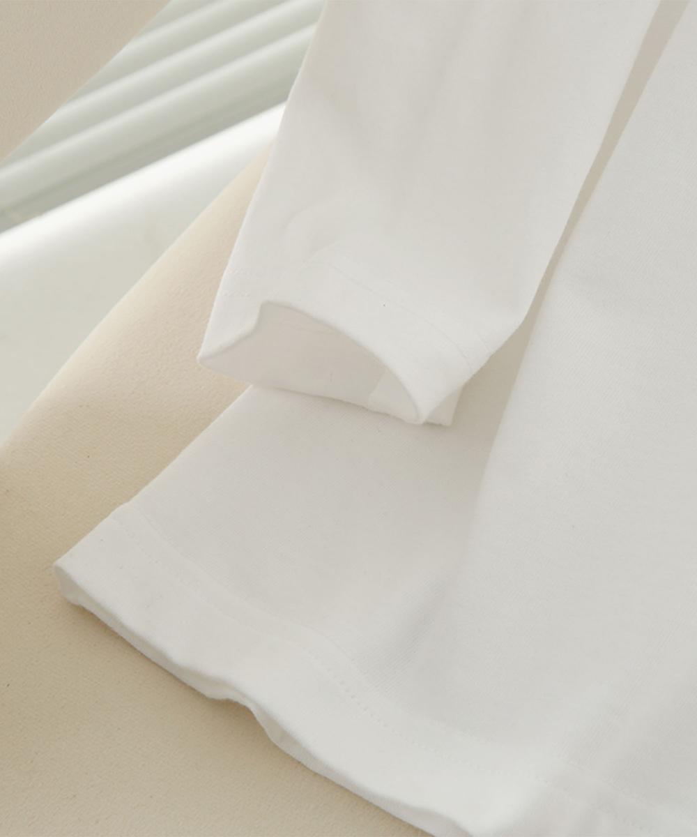 ロングスリーブシンプルクルーネックTシャツ
