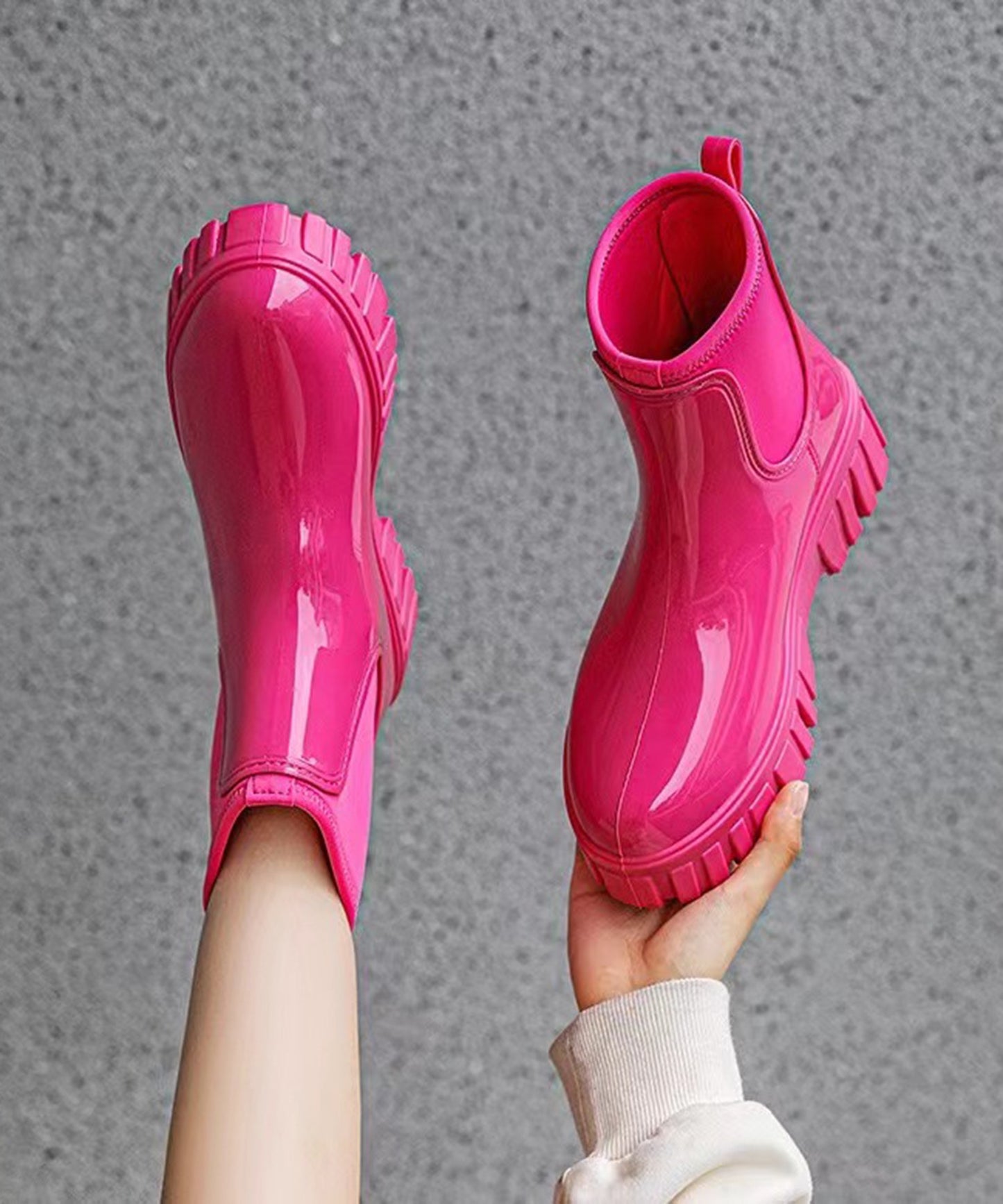 プラットフォームレインブーツ