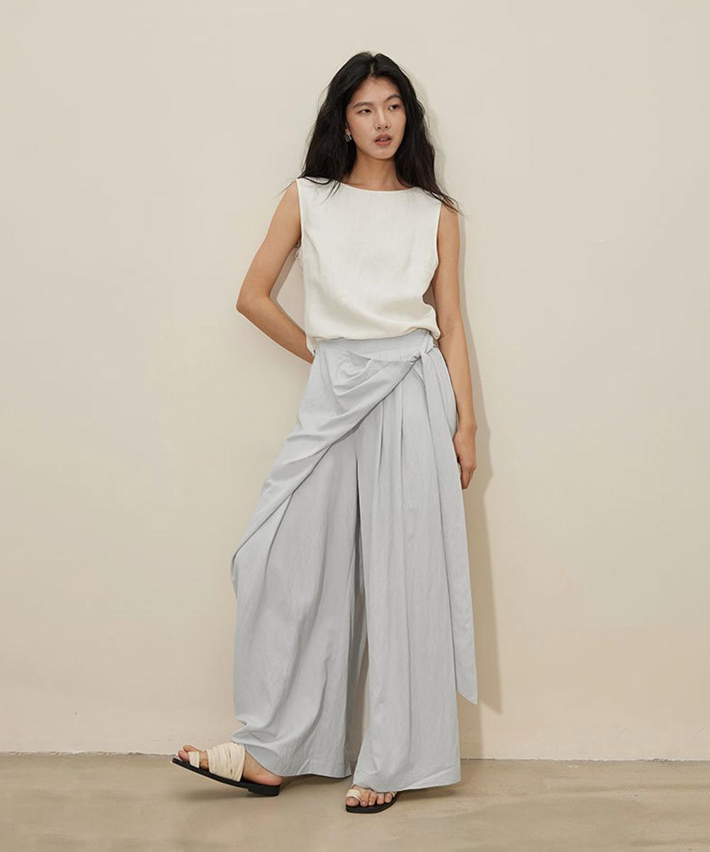 DECADE CLASSIC アシンメトリー ワイドレッグパンツ