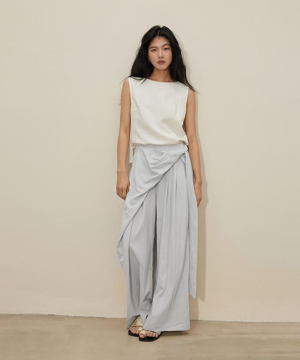 DECADE CLASSIC アシンメトリー ワイドレッグパンツ