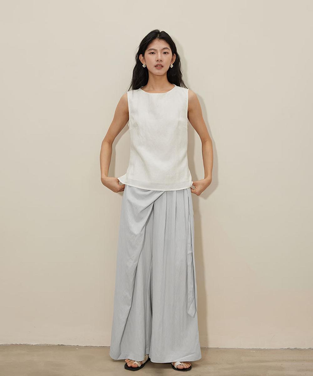 DECADE CLASSIC アシンメトリー ワイドレッグパンツ