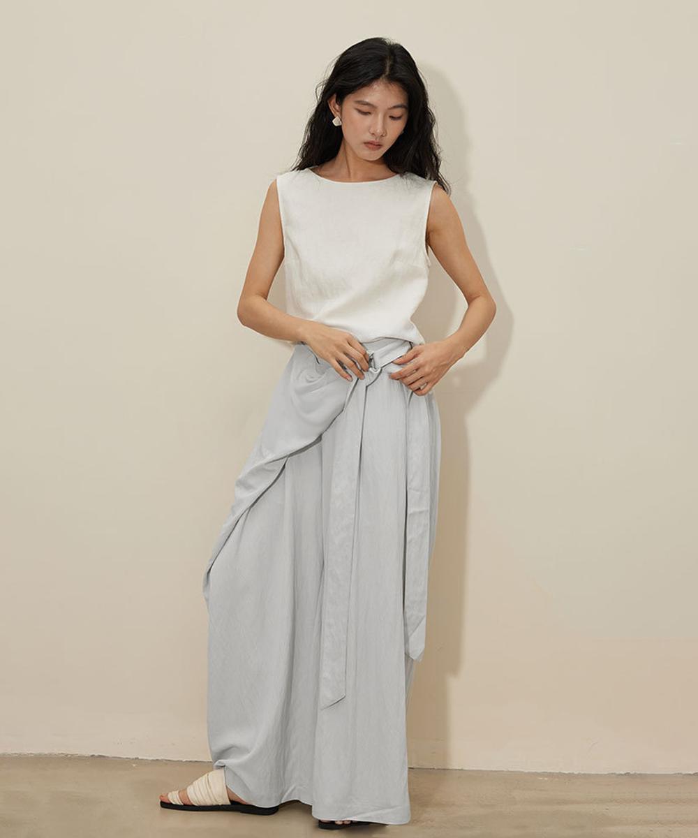 DECADE CLASSIC アシンメトリー ワイドレッグパンツ