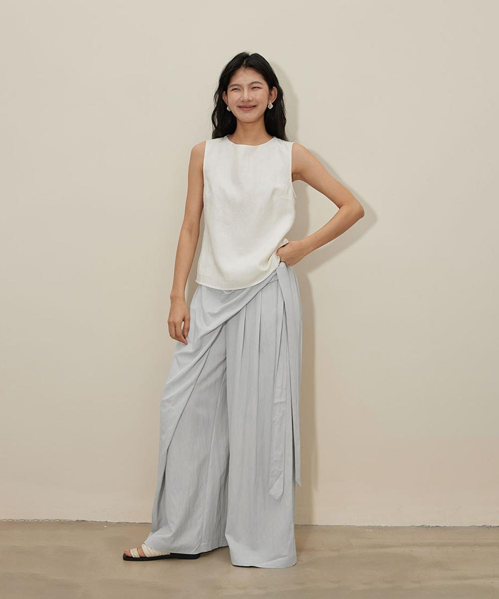 DECADE CLASSIC アシンメトリー ワイドレッグパンツ