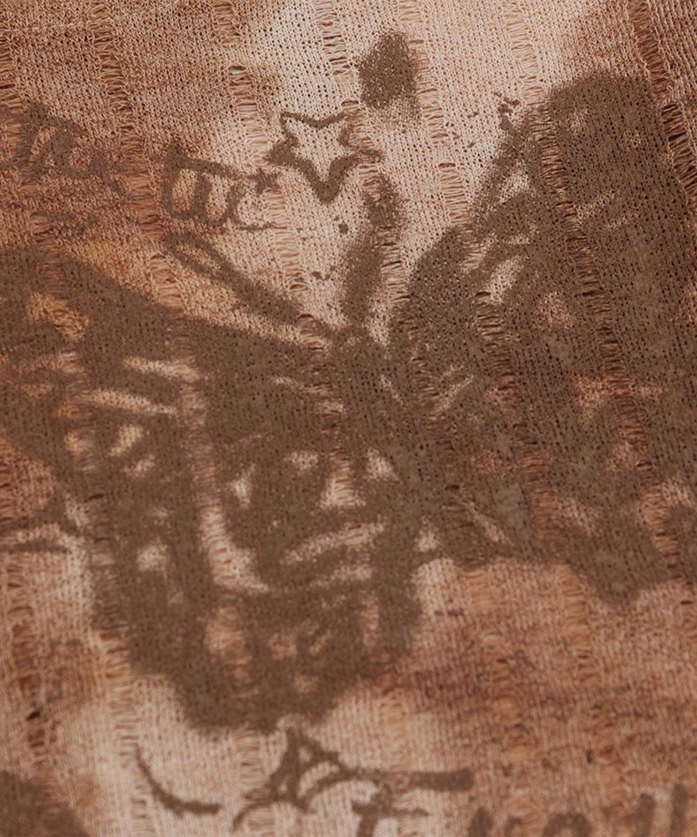 【HOOK】for girls タイダイプリントオープンショルダートップス