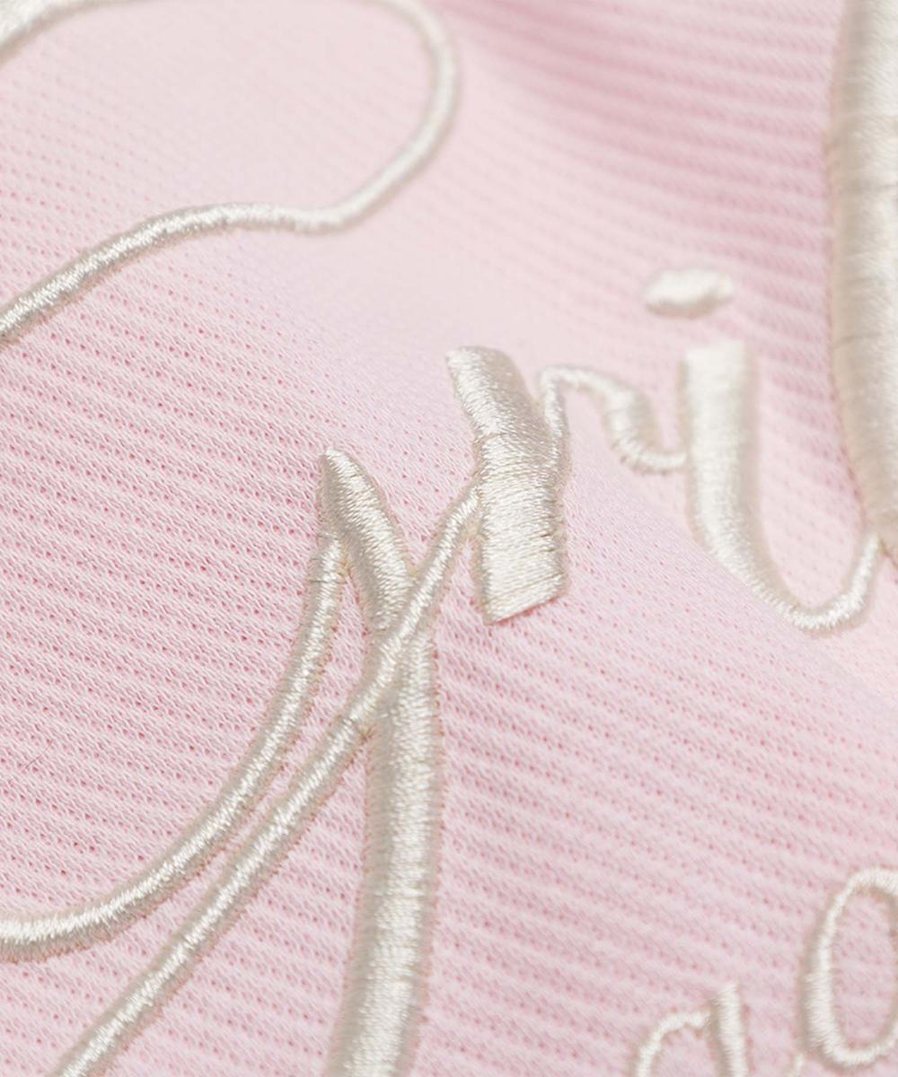 【HOOK】for girls バイカラー刺繍ジップパーカー