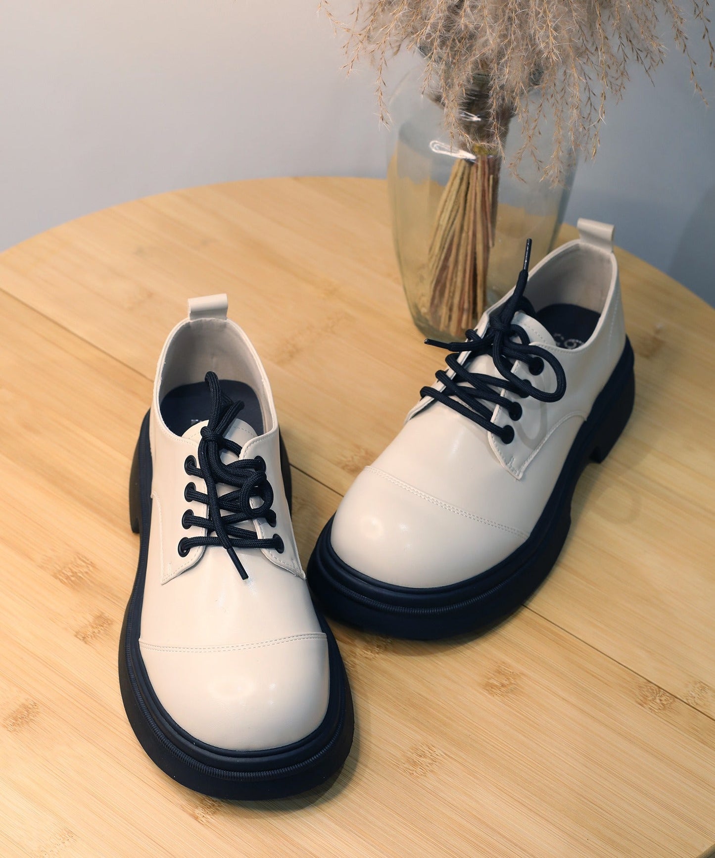 【shoes365】ラウンドトゥ厚底 ドレスシューズ