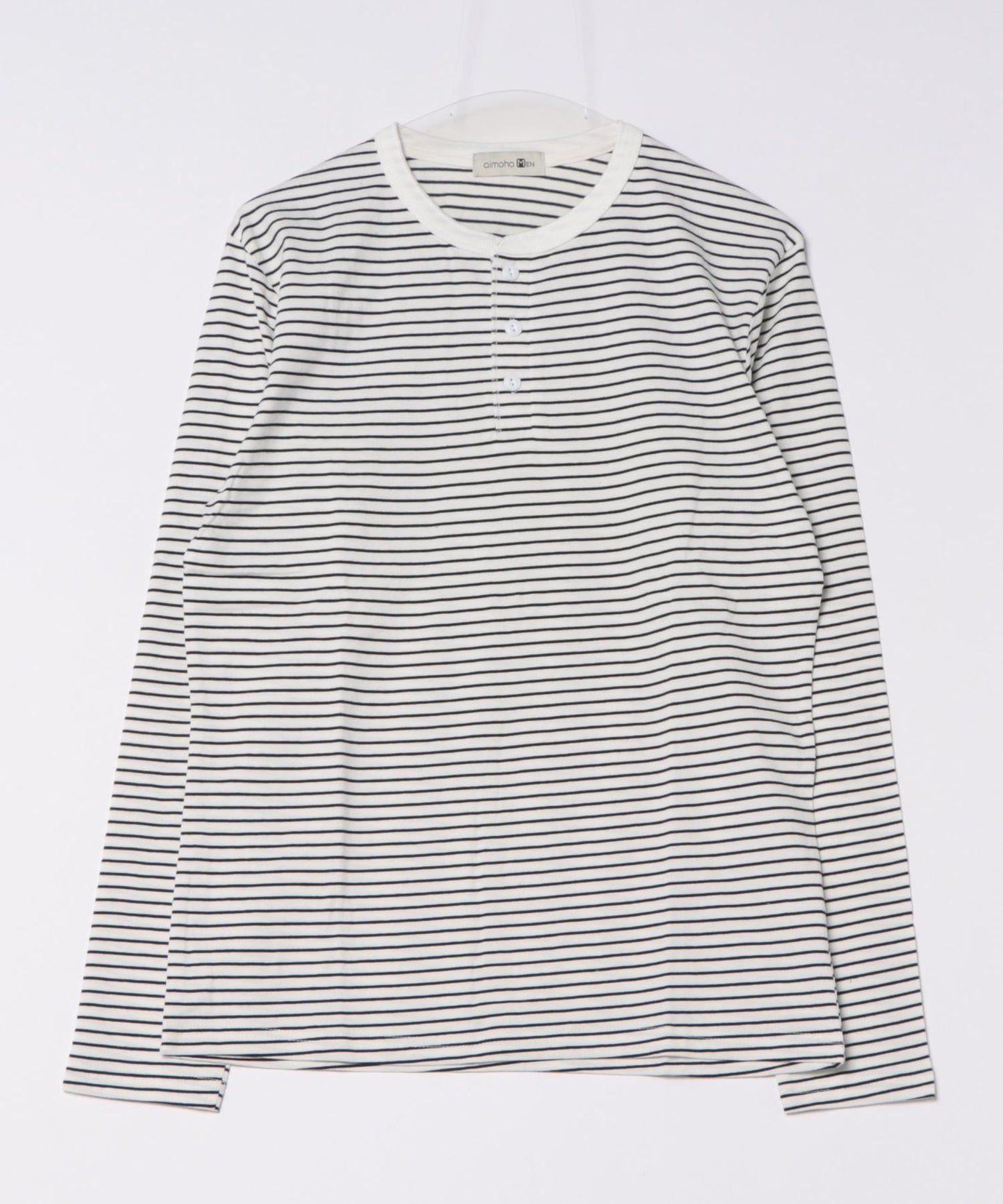 aimoha MEN/ NAUYTICAL STRIPE HENLEY COMFORT TEE