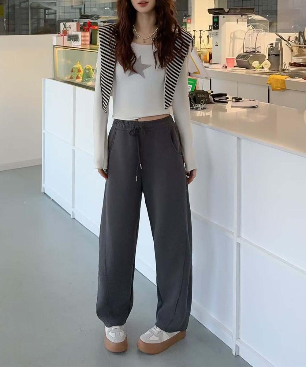 セミワイドフィットパンツ