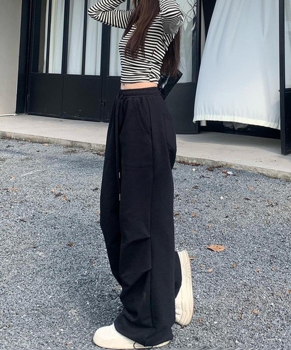 リラックスフィットワイドパンツ