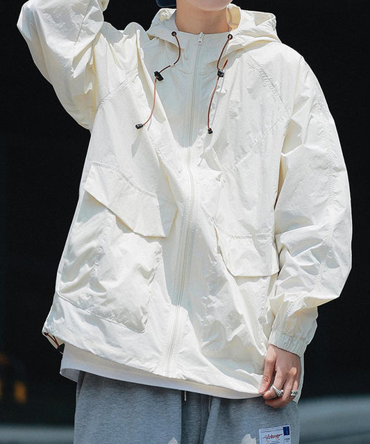 ルーズフィットフードジャケット