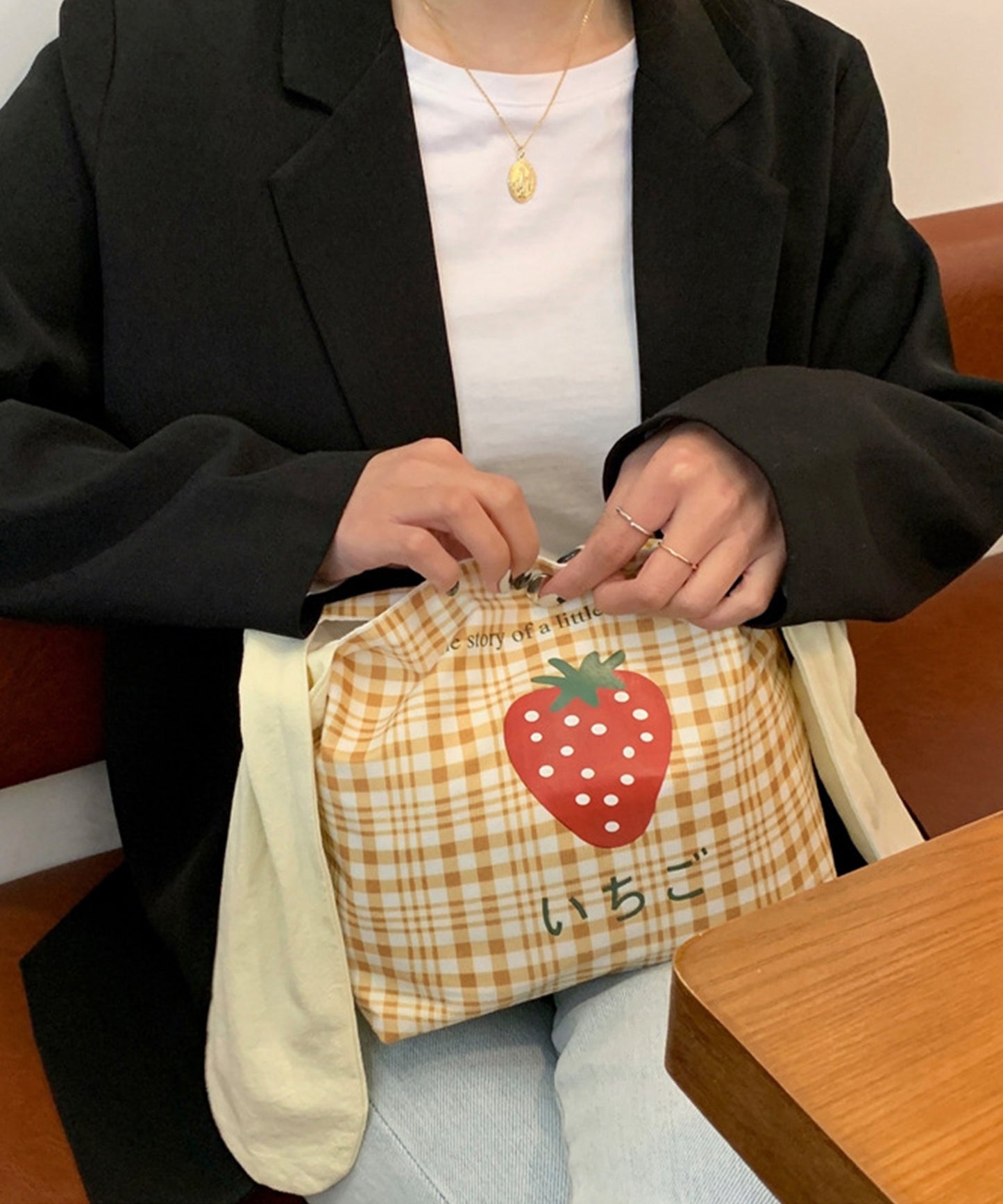 かわいいウサギ耳弁当バッグ