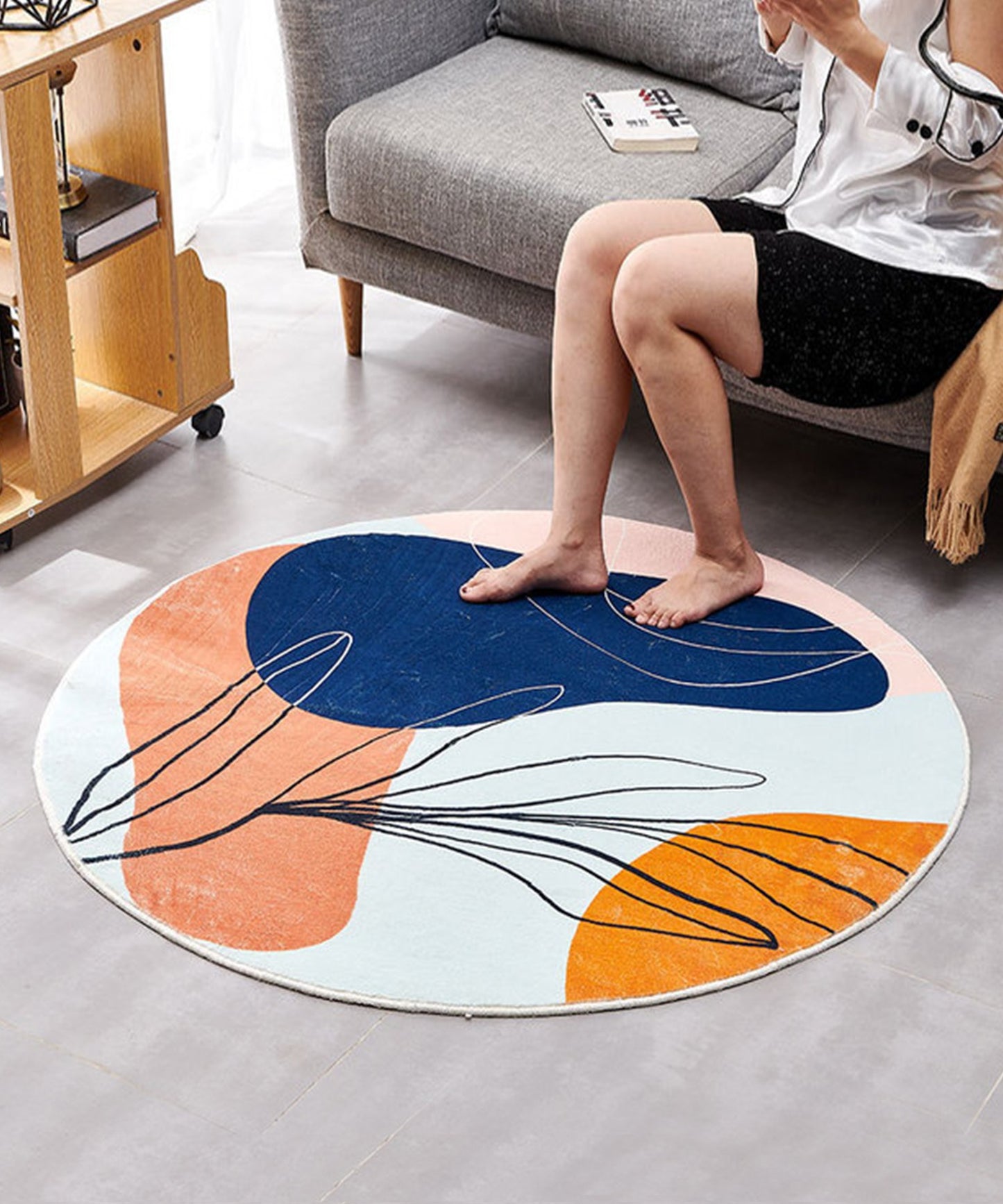 Korean style design circle mat