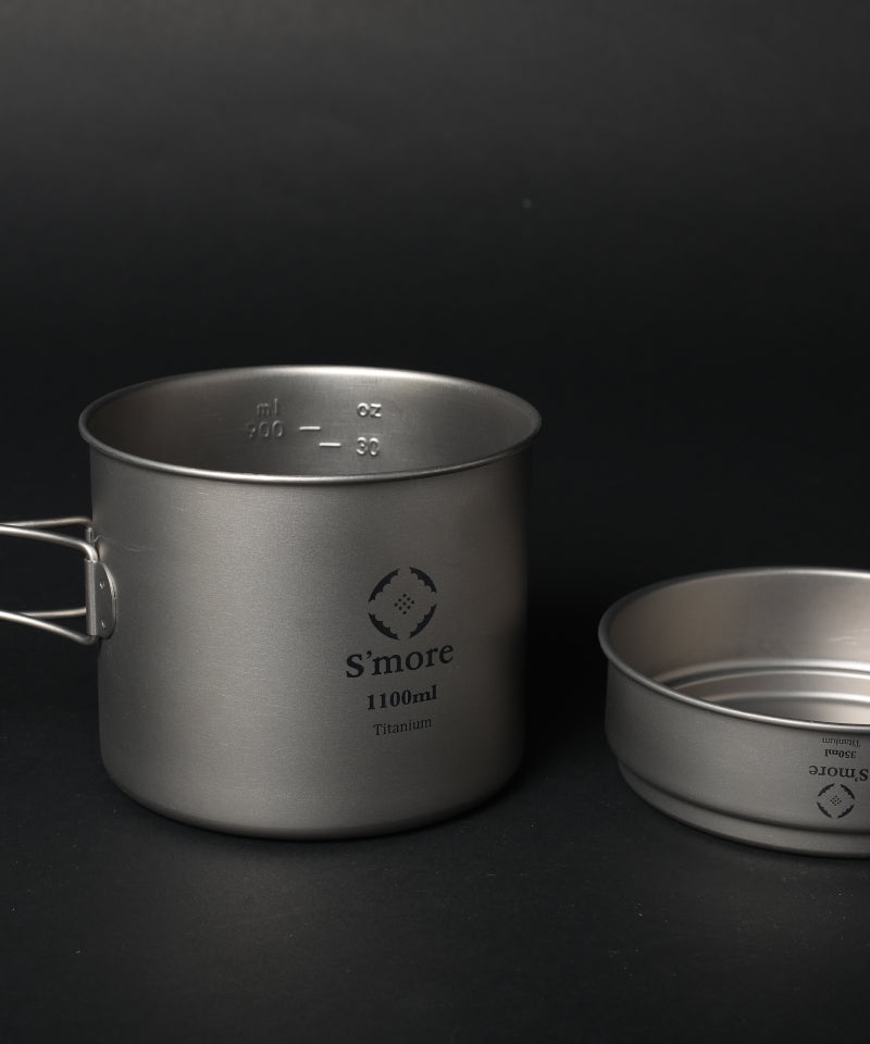 【S'more / Titanum Cook Set 】 チタンクッカー2点セット