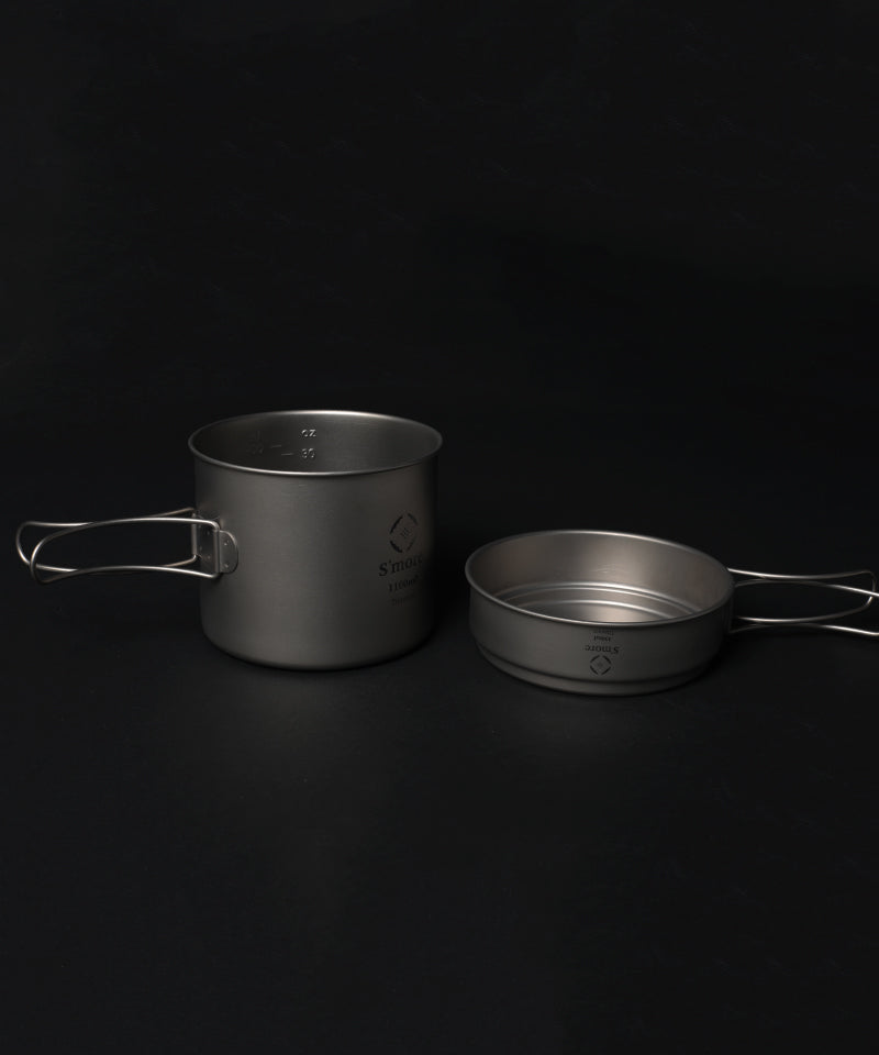 【S'more / Titanum Cook Set 】 チタンクッカー2点セット