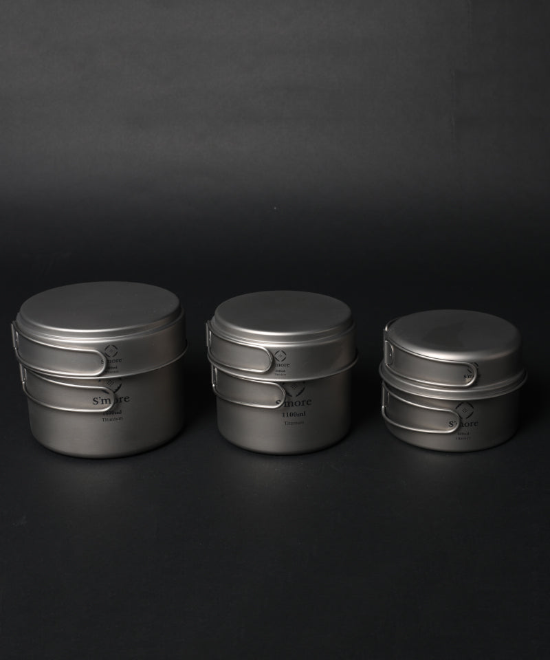 【S'more / Titanum Cook Set 】 チタンクッカー2点セット