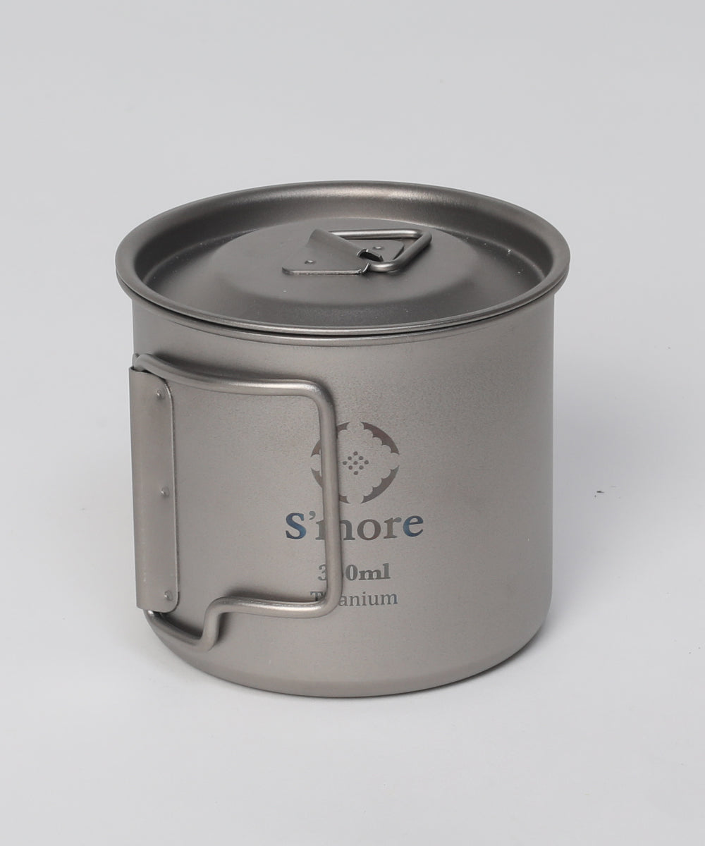 【 S'more / Titanium Mug with Lid 】チタニウムマグリッド 蓋付きチタンマグカップ