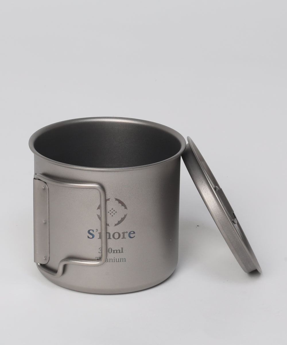 【 S'more / Titanium Mug with Lid 】チタニウムマグリッド 蓋付きチタンマグカップ