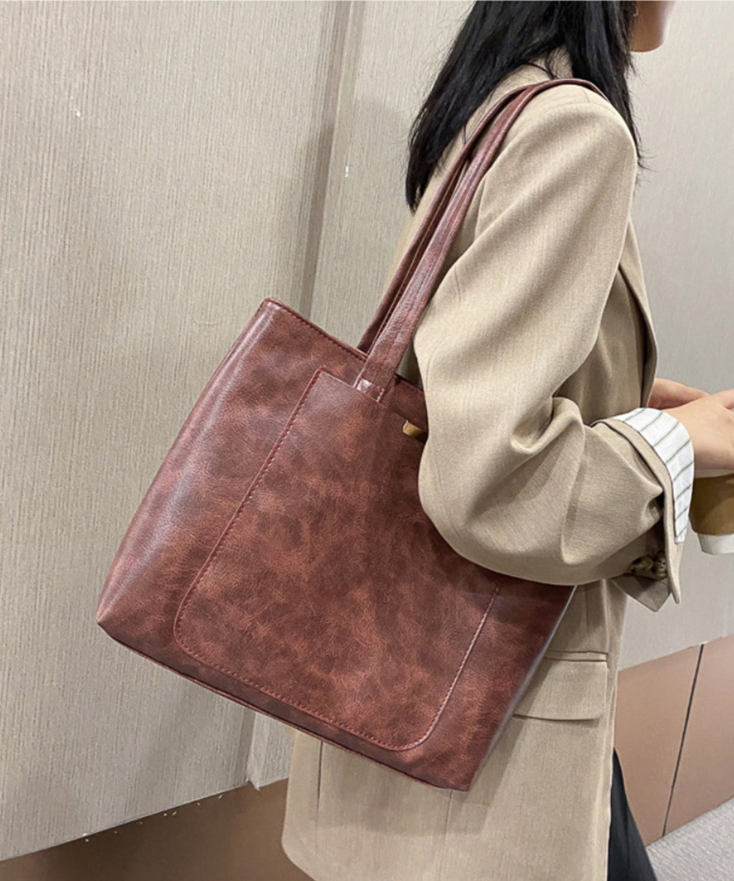 大容量シンプルトートバッグ