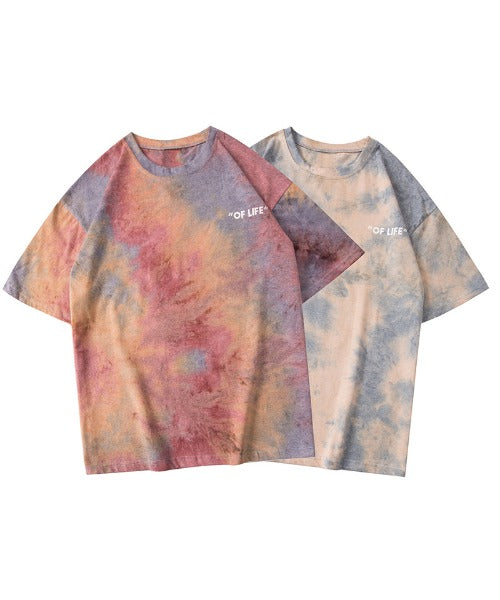 【HOOK】【新作】個性派タイダイ染め半袖tシャツ