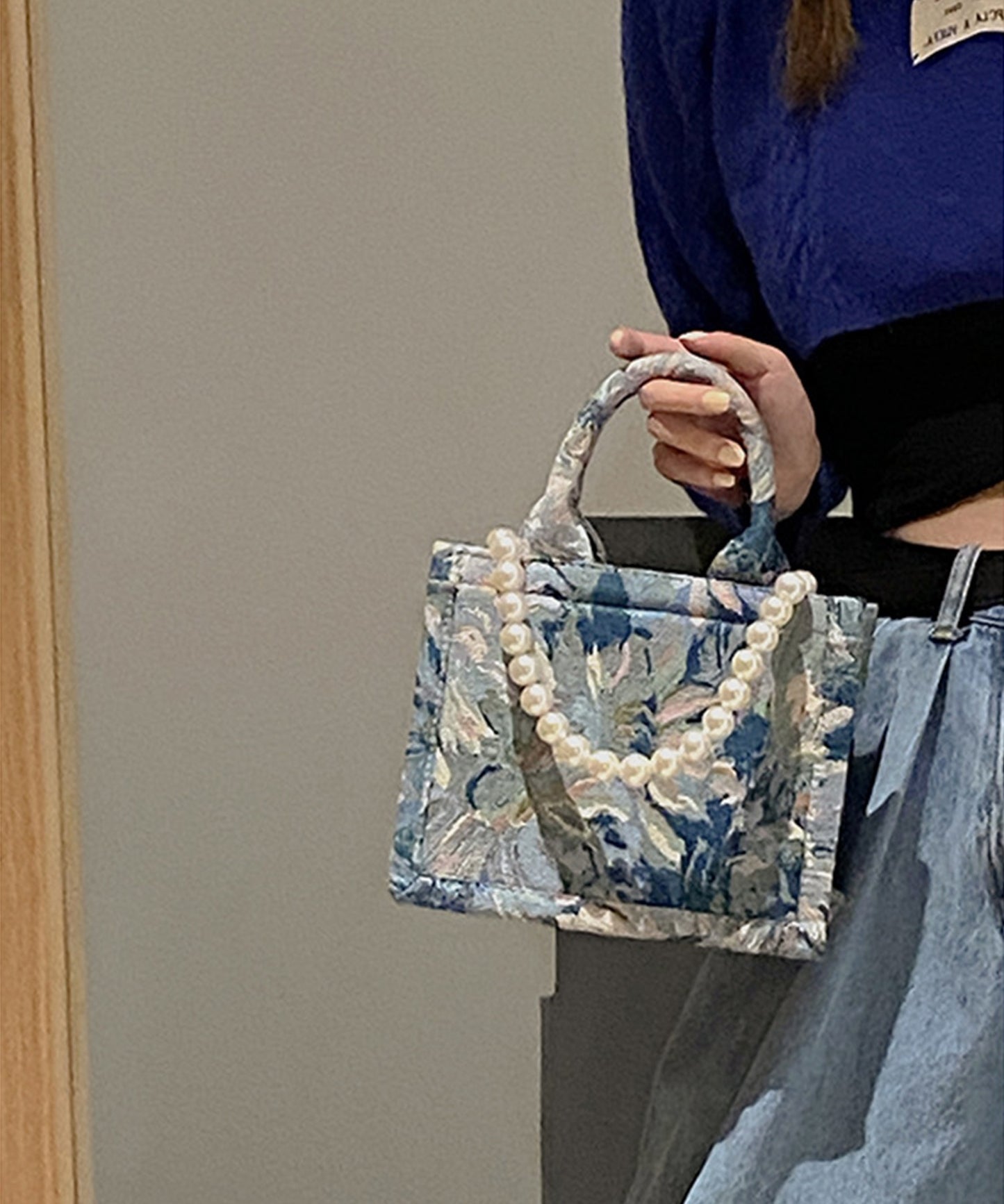 パールアート トートバッグ