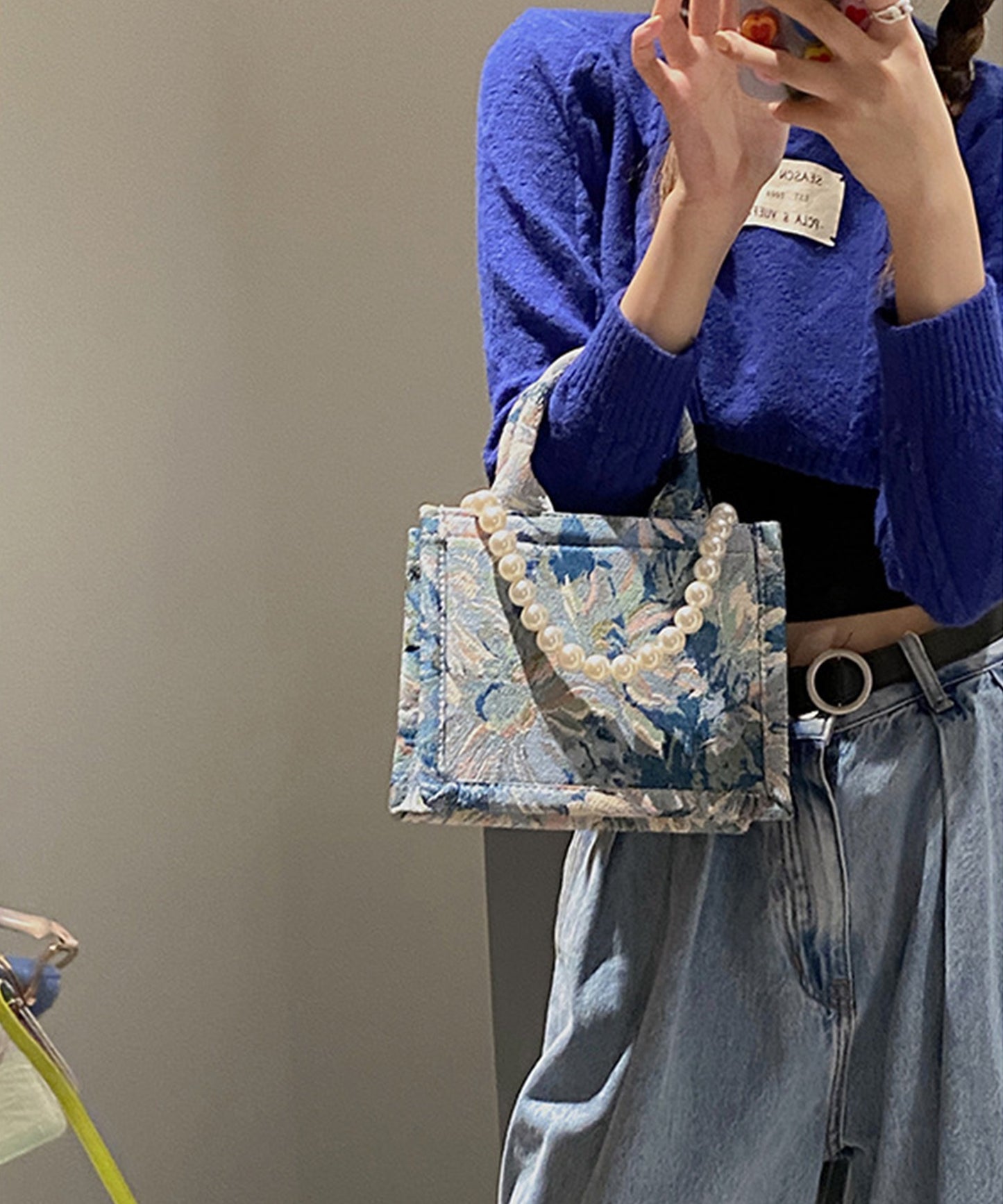 パールアート トートバッグ