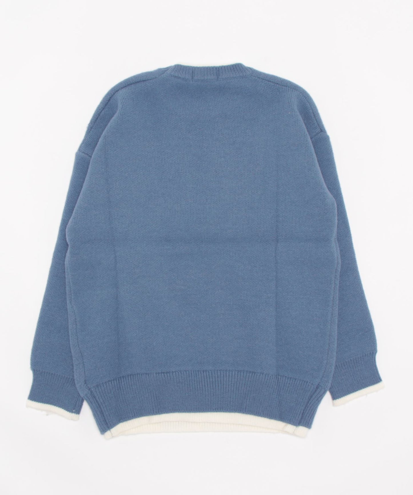 【aimoha Men's】 レイヤードスタイル ニットセーター
