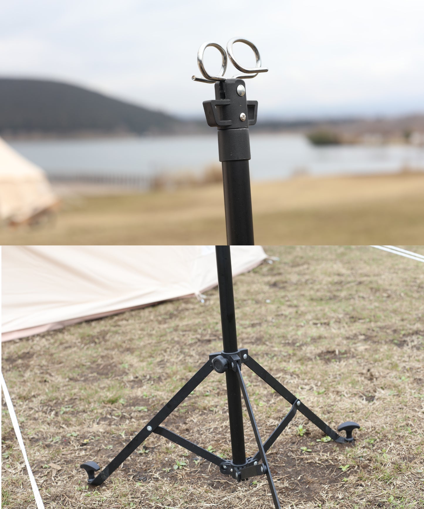 【S'more /Alumi Lantern Stand 】アルミランタンスタンド / 4段階高さ調整可能
