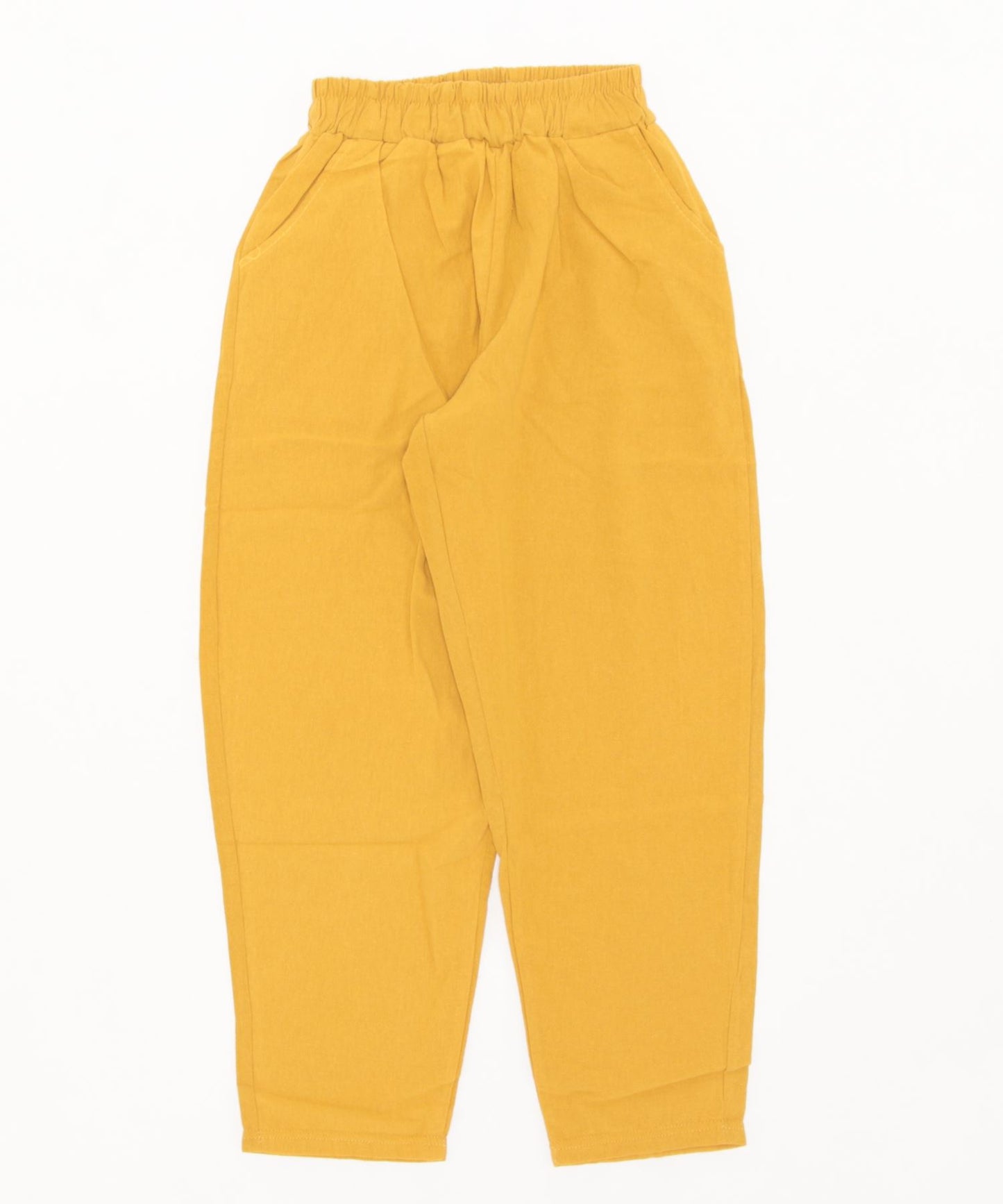 9分丈 コットンリネン風スラックス