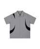 【aimoha neo】Curve Accent Stripe Shirt