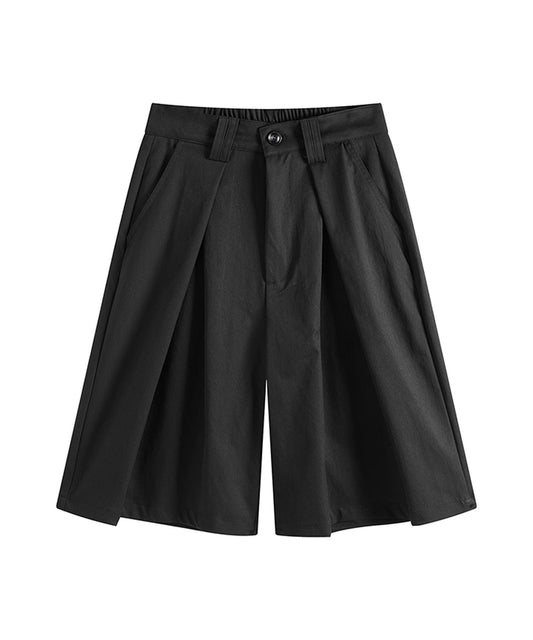 タックワイドハーフパンツ