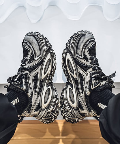 【SHOES 365】厚底凹凸ダッドスニーカー