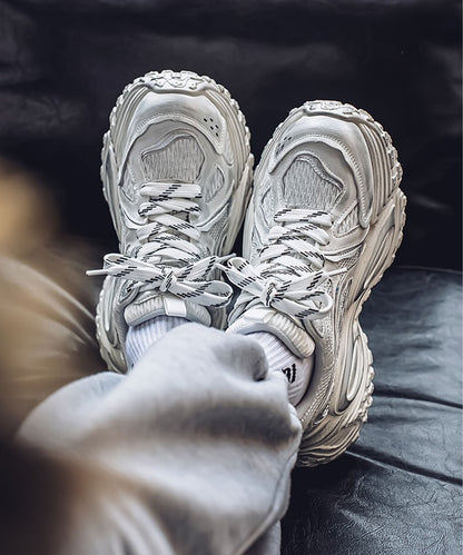 【SHOES 365】厚底凹凸ダッドスニーカー