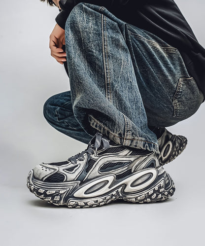 【SHOES 365】厚底凹凸ダッドスニーカー