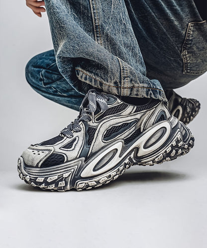 【SHOES 365】厚底凹凸ダッドスニーカー