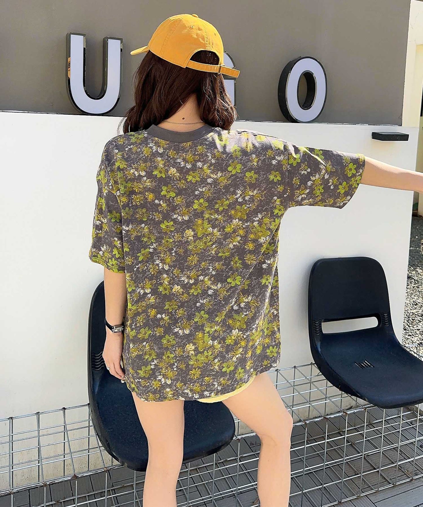 【HOOK】for girls デュアルムードプリントTシャツ